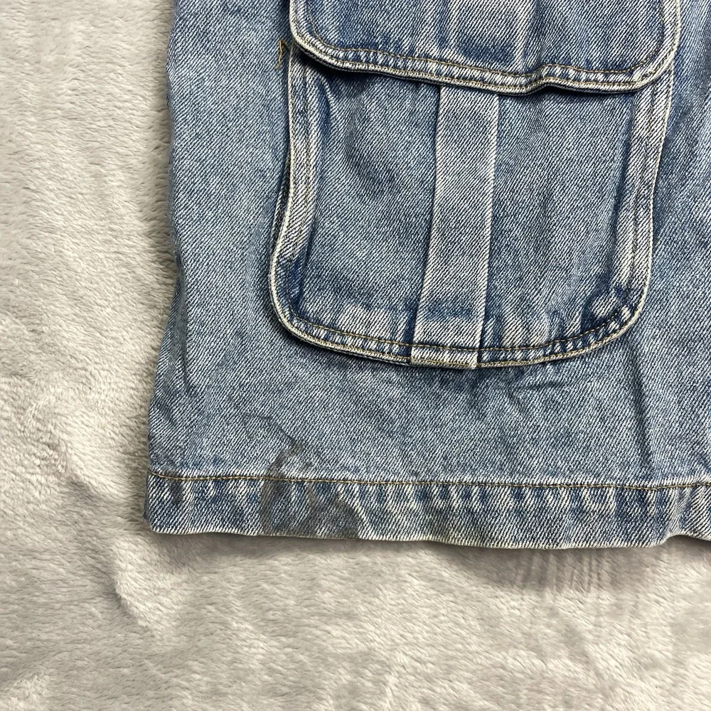 Avenue Blues Denim Chore Barn Jacket Girls‎ 18/20 Blue Medium Wash Button Front